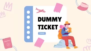 How to take dummy ticket online.