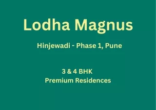 Lodha Magnus Hinjewadi Pune brochure