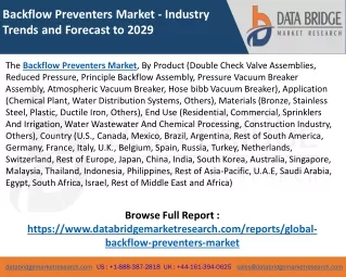 Backflow Preventers Market