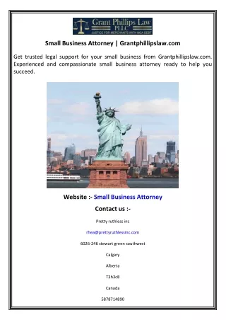 Small Business Attorney  Grantphillipslaw.com