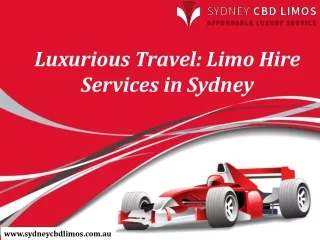 Luxurious Travel Limo Hire Services in Sydney