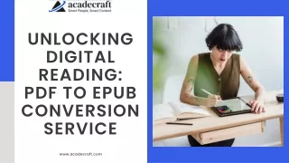 Unlocking Digital Reading PDF to EPUB Conversion Service