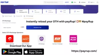 Power Up Your TV DTH Recharge Made Easy with payRup