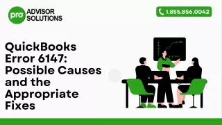 A Quick And Easy Guide For QuickBooks Error 6147