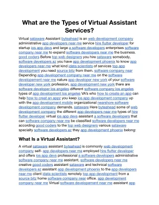 What are the Types of Virtual Assistant Services.docx