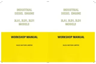 ISUZU 3LB1 INDUSTRIAL DIESEL ENGINE Service Repair Manual