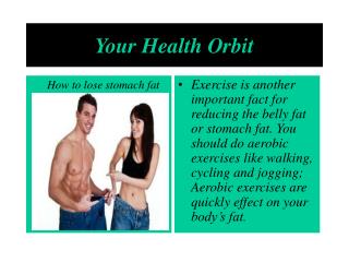 losing stomach fat with healthy eating and effective exercis