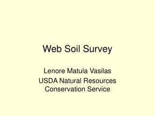 Web Soil Survey