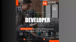 5 Powerful Benefits of Resource Planning in IT Projects  Hire Developer