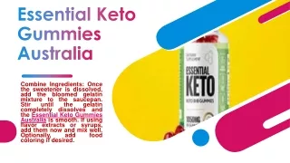 Essential Keto Gummies Australia