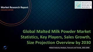 Malted Milk Powder Market Statistics, Key Players, Sales Growth, Size Projection Overview by 2030