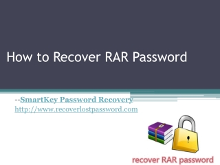 How to Recover RAR Password