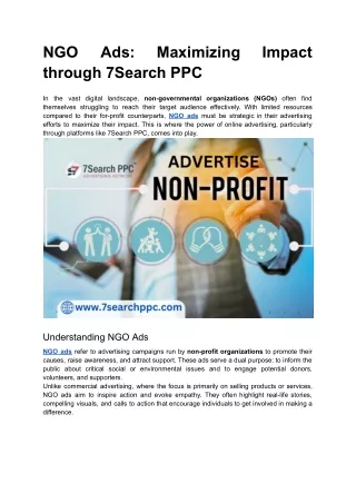 Ngo ad network