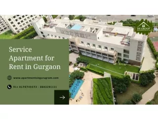 Service Apartments for Rent in Gurgaon