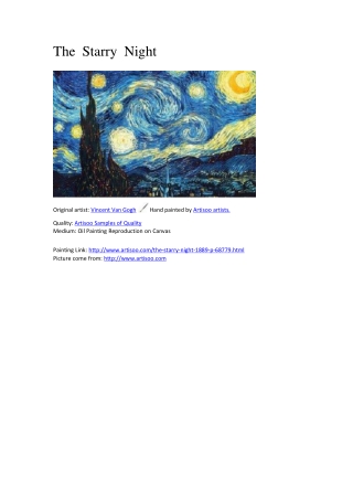 The Starry Night - Artisoo.com