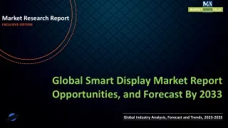 Smart Display Market Report Opportunities, and Forecast By 2033