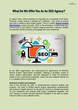 Search Engine Optimization Services