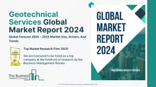 Geotechnical Services Market 2024 - By Size, Share, Trends, Growth Analysis 2033