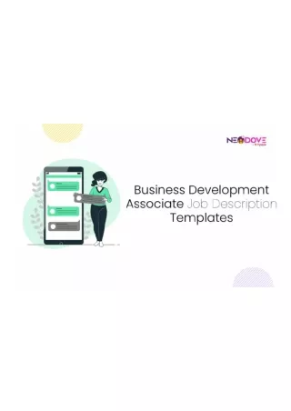 Business Development Associate Job Description Templates