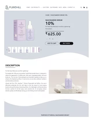 Niacinamide Serum for Diminishing Dark Spots on Skin
