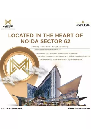 Commercial Property In Noida With Assured Return | Capitol Avenue