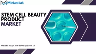 Stem Cell Beauty Product Market Trends and Analysis Forecast 2030