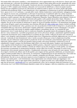 Coltiva Più Velocemente