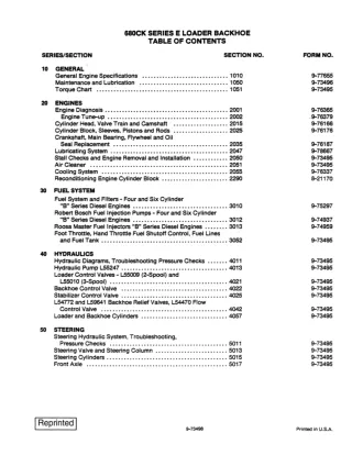 CASE 680CK Series E Loader Backhoe Service Repair Manual