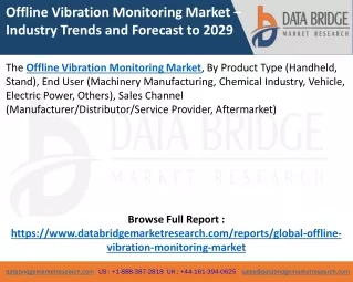 Offline Vibration Monitoring Market