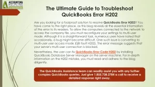 Easy way to terminate QuickBooks Error H202