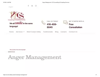 CS Counselling Anger Management Support in Brampton Canada