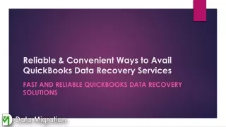 Fast and Reliable QuickBooks Data Recovery Solutions