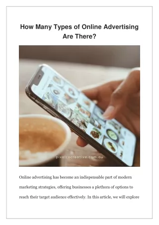 How Many Types of Online Advertising Are There?
