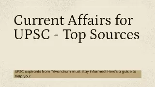 Current Affairs for UPSC - Top Sources