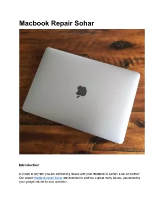 Macbook Repair Sohar