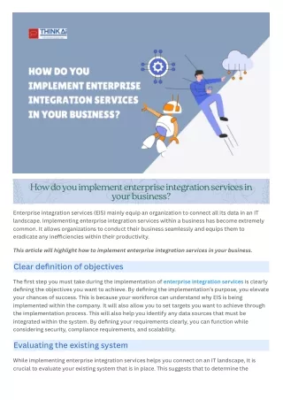 What is your company's approach to implementing enterprise integration services