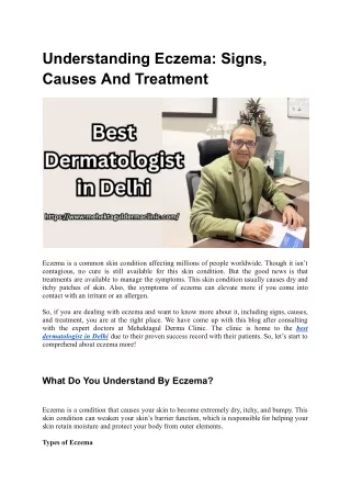 Best Dermatologist in Delhi