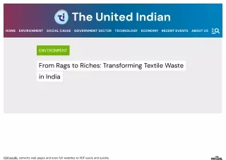 Textile Waste In India