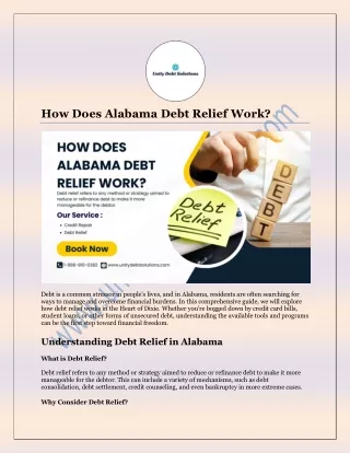 How Does Alabama Debt Relief Work?