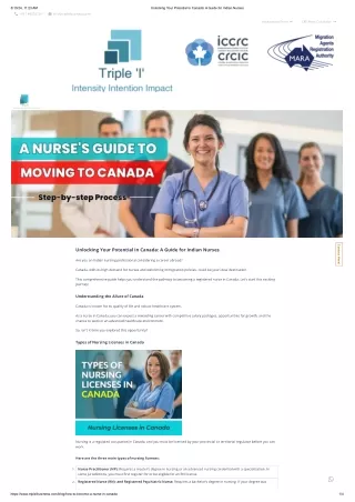 How to Get Nursing Job in Canada from India