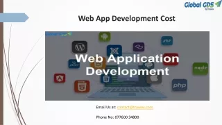 Web App Development Cost