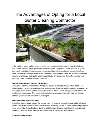 Gutter Vacuum Cleaning Melbourne