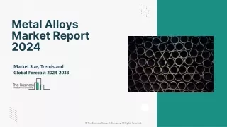 Global Metal Alloys Market 2024 - By Industry Research, Future Growth, 2033