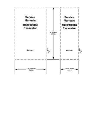 CASE 1080B Excavator Service Repair Manual