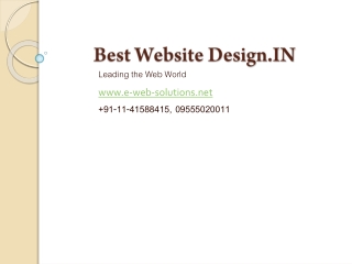 Best website designing company india