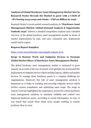 Hardware Asset Management Market: Global Demand Analysis & Opportunity Outlook 2