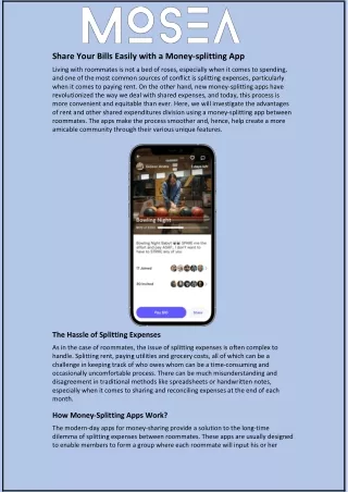 Share Your Bills Easily with a Money-splitting App