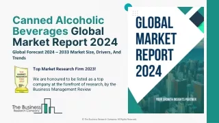 Canned Alcoholic Beverages Global Market Report 2024