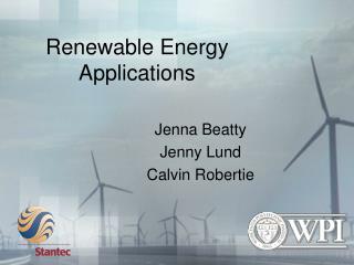 Renewable Energy Applications