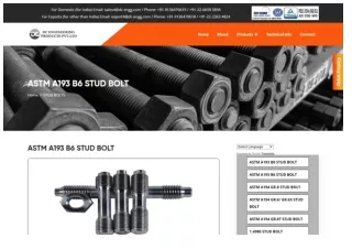 ASTM A193 B6 STUD BOLT